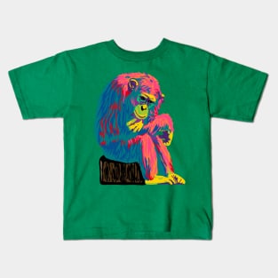 Bored Chimpanzee Kids T-Shirt